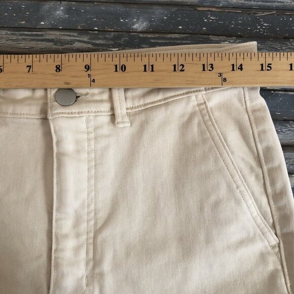 Everlane The Slim Leg Crop Pants Womens 10 Sandstone Stretch - Picture 6 of 10